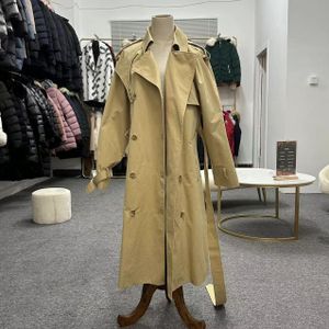 Women's New Style Mid-Length Cape Windbreaker Fashionable Loose Casual Trench Coats