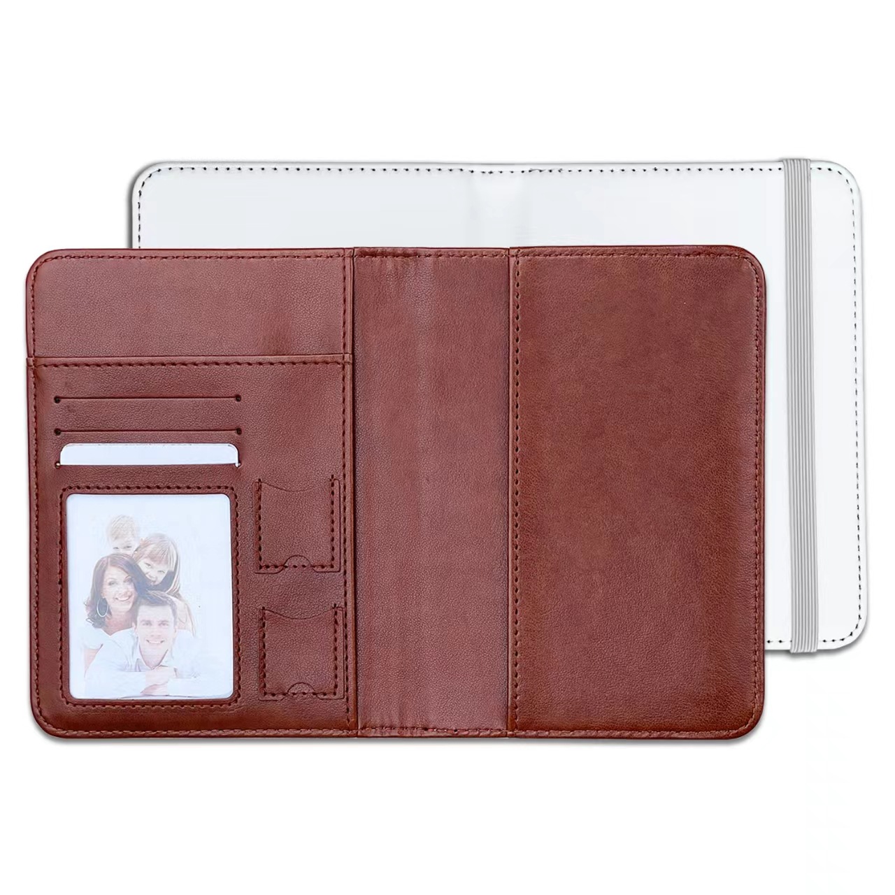 Yiwu Jiashi Home Textile Co., Ltd. Hot Sales travel Colorful PU leather passport cover card holder wallet custom Double sides sublimation passport holders