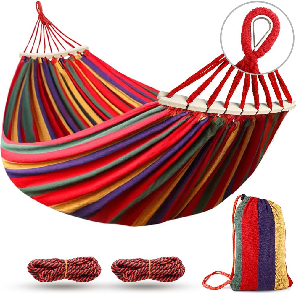 Wholesale Canvas Bed Folding Double Hanging Swing Portable Camping Hammock Outdoor
