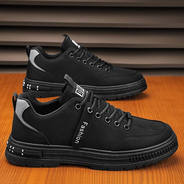 Autumn wear-resistant labor protection men's shoes non-slip construction site work boots trendy all-match shoes work shoes
