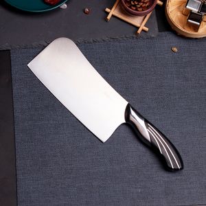 High Quality Black ABS Handle 7 Inch Chopping Knife Cutlery Butcher Knives Cleaver Knives Chopper