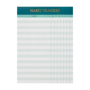 50 Sheets Organizer Habit Tracker Daily Schedule Weekly Planner Notepad