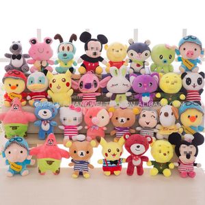 Factory Wholesale Cheap 17-22cm Crane Machine Plush Toy 7" Vending Claw Machine Toys cartoon Animal Stuffed Plush Toy Doll