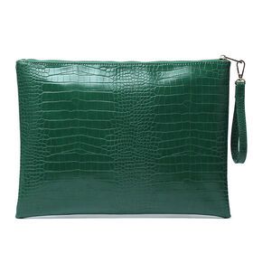 Men Women Unisex Customized University ostrich Business Clutch Bag crocodile Laptop leather bag Notebook sets
