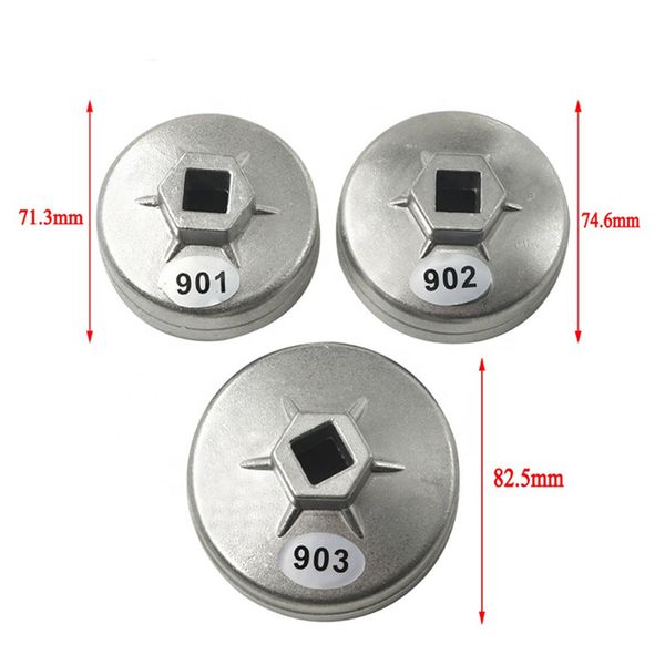901 902 903 Cup Oil Filter Wrench 1/2" Square Drive Oil Filter Socket Wrench Spanner Hand Tool