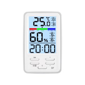 Digital electronic indoor thermometer hygrometer with backlight, comfort level display,  with memory function