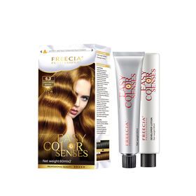 Oem Permanent Kit Hair Color Cream Private Label Color Hair Dye for home used Easy Color kit 60ml*2