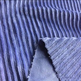Upholstery Fabric Corduroy Purple Plaid 25 Hometextile 100% Polyester Velboa Fabric Warp Knit Fabric Color Lida  Brushed