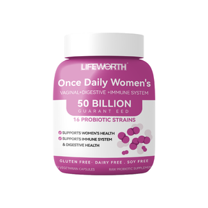 LIFEWORTH Manufacturers Probiotics for Women & Prebiotics Capsules 50 Billion CFU for Womens Digestive Vaginal & Immune Health