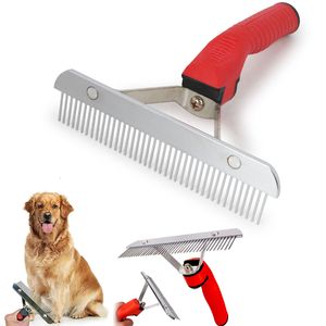 Dog Brushes for Grooming Large Long Hair Dog Rake Pet Grooming Brush Steel Comb for Golden Retriever Husky German Shepherd