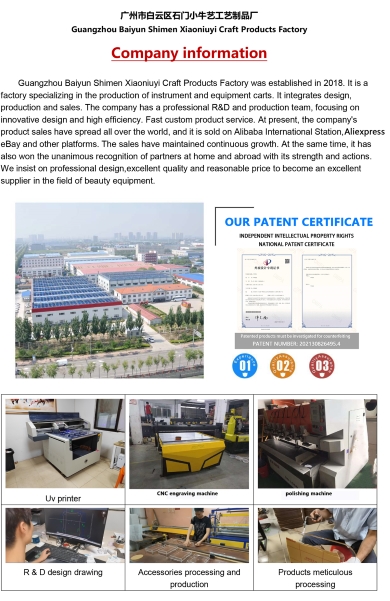 Guangzhou Baiyun Shimen Xiaoniuyi Craft Products Factory Medical equipment trolley