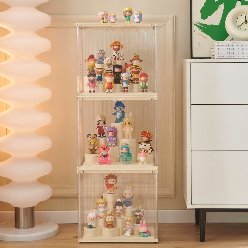 Zhengzhou Zaijia Home Furnishing Co., Ltd. Wholesale Figure Storage Box Transparent Dust Proof Magnetic For Blind Box Toy Figure Display Box