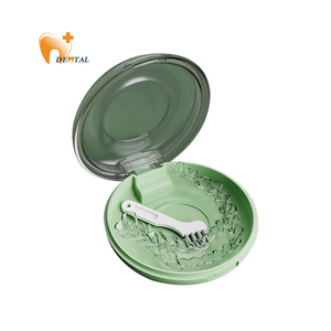 dental box Braces Case Magnetic Aligner Retainer Case Round Shape Mouth Guard Storage Box Orthodontic Box Storage Denture