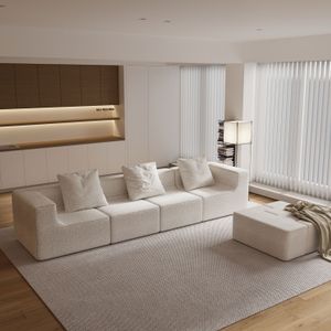 Saien Design Chenille Corduroy Deep bed Seat Sofa Couches Foam modern compressed couch set furniture living room sofas