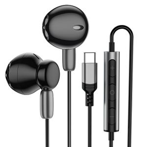 New Arrivals 1.2M Wired Type-c Earphone in-Ear Noise Cancelling Gaming Headphones With Mic For iPhone15 Samsung