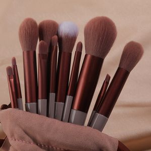 13pcs Soft hair eye shadow loose powder concealer beauty brush full set of brushes wholesale