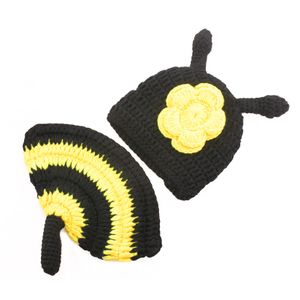 Infant Beanie Toddler Crochet Knit Cute Bee Costume Newborn Photo Props