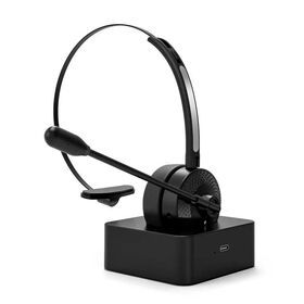 USA Wireless Headset for Call Center Office Telephone BT 5.0 Headphone with Charging Base Noise Cancelling Mic USB BT headset