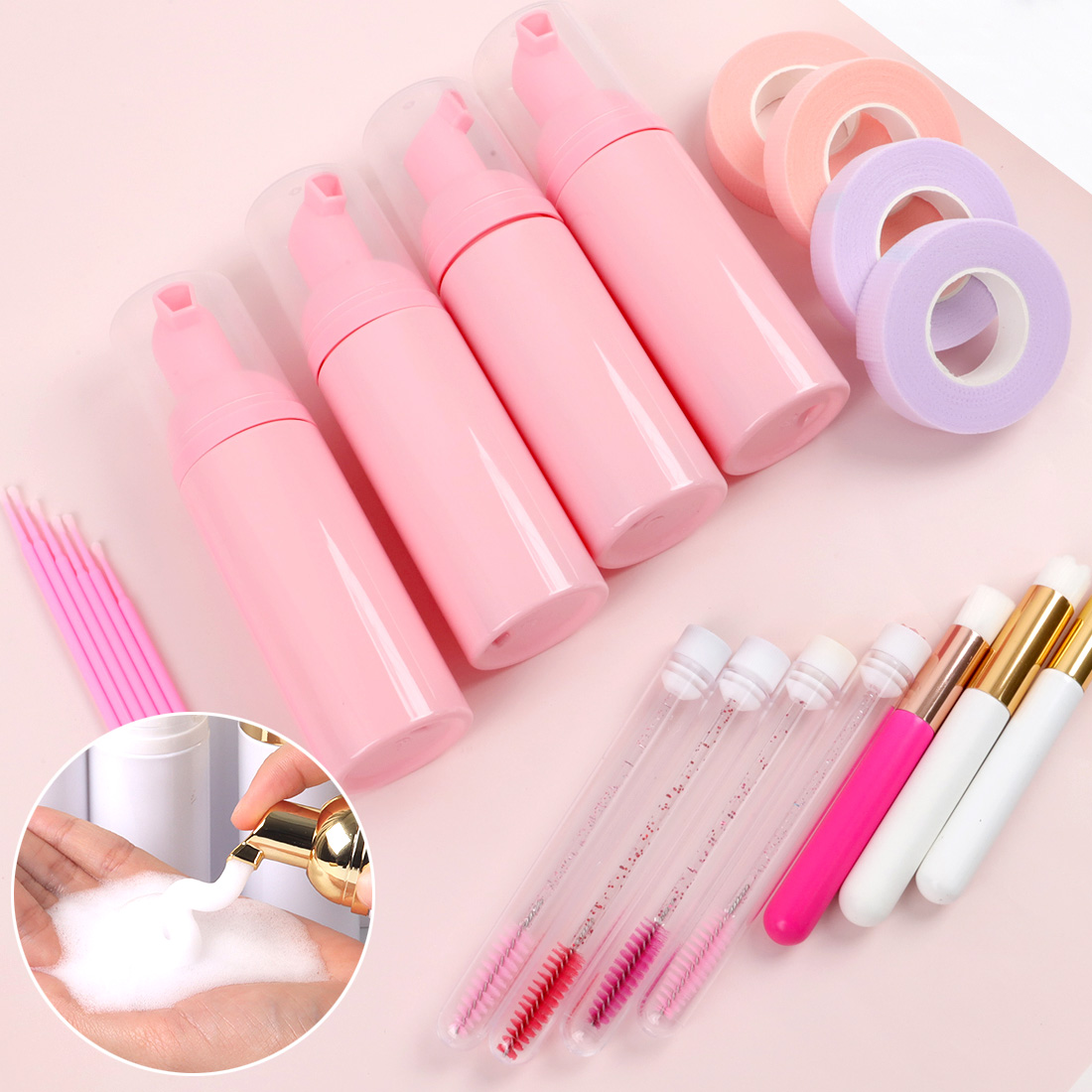Lash Shampoo Kit Aftercare Wholesale Own Logo Custom Eyelash Shampoo Foam Cleaner