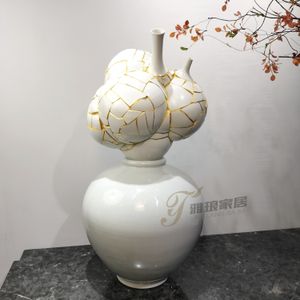 Wholesale Custom French County Home Decor Modern Wedding Home Table Decoration Ceramic Vase For Dried Flower