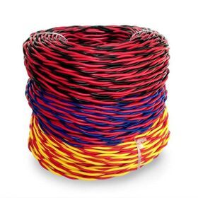 Factory  supply twisted pair  wire RVS 0.5mm 0.75mm 1mm 1.5mm 2.5mm Copper Flexible Cable Insulated Electrical Wire
