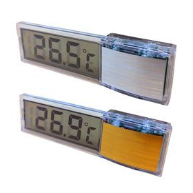Plastic Metal 3D LCD Electronic transparent Digital  Aquarium Thermometer Fish Tank Temp Meter Electronic naked eye temperature