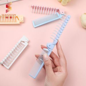 Wholesale custom foldable colorful hair combs with logo for hair