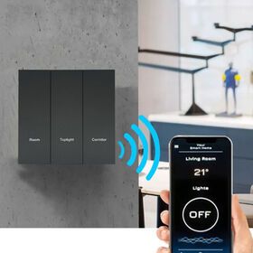 New Release EU Standard Smart Zwave Switch Wireless Phone APP Control Voice with Alexa Light Switch Wall Push Panel Switches