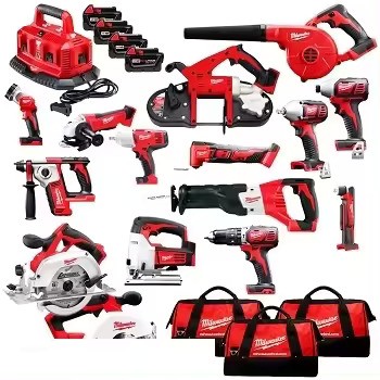 LTEREGEE HARDWARE PROMOTIONAL SALES MilwaukeeS 2695-15 pieces combo kits M18 20V Cordless Lithium-Ion Combo Tools Kits with bags