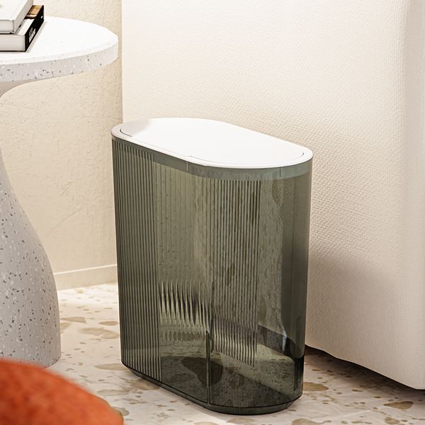 10L colorful square small under sink kitchen bathroom garbage can trash can dustbin with lid plastic transparent trash bin