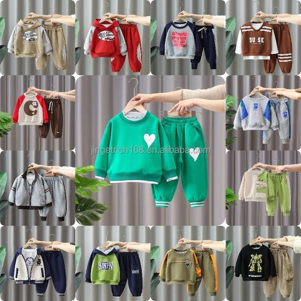 2024 High-quality children's boutique set Children's clothing boy's clothing set elegant fashion set wholesale