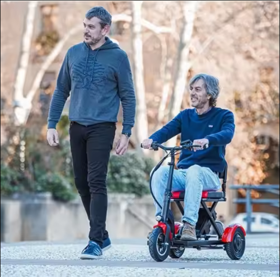 Anhui Yefen Trade Co., Ltd. Cheap 10'' Foldable 3 Wheel Electric Bicycle Adults Electric Tricycle