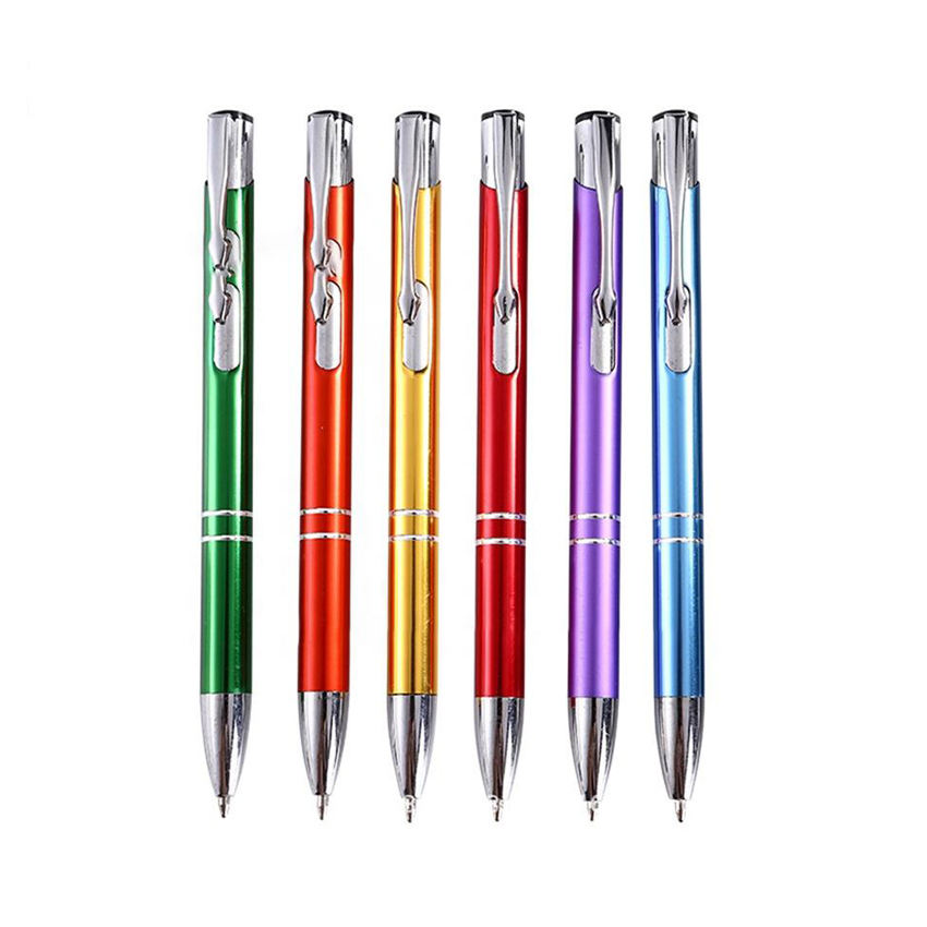 Guangzhou Weiguan Hardware Factory YY829 Promotional Novelty Touch Metal Aluminium customized Ball Point metal promotional pen Metal Pen With Logo