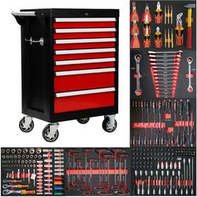 Professional 7 Drawers Roller Tool Sets Box Storage Tool Trolley With Car Repair herramientas Tools