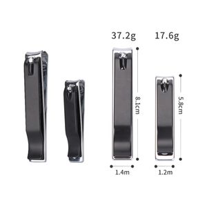 New Design Black Color Nail Clipper Set Fingernail Toenail Clipper Cutters for Men Women