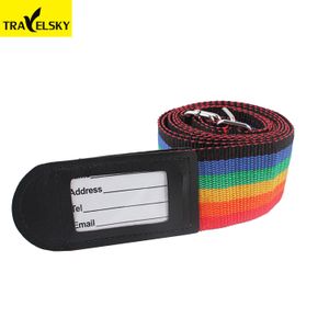 Custom Travel Suitcase Belt PP Luggage Strap with Personalized  ID Card Paper Tag