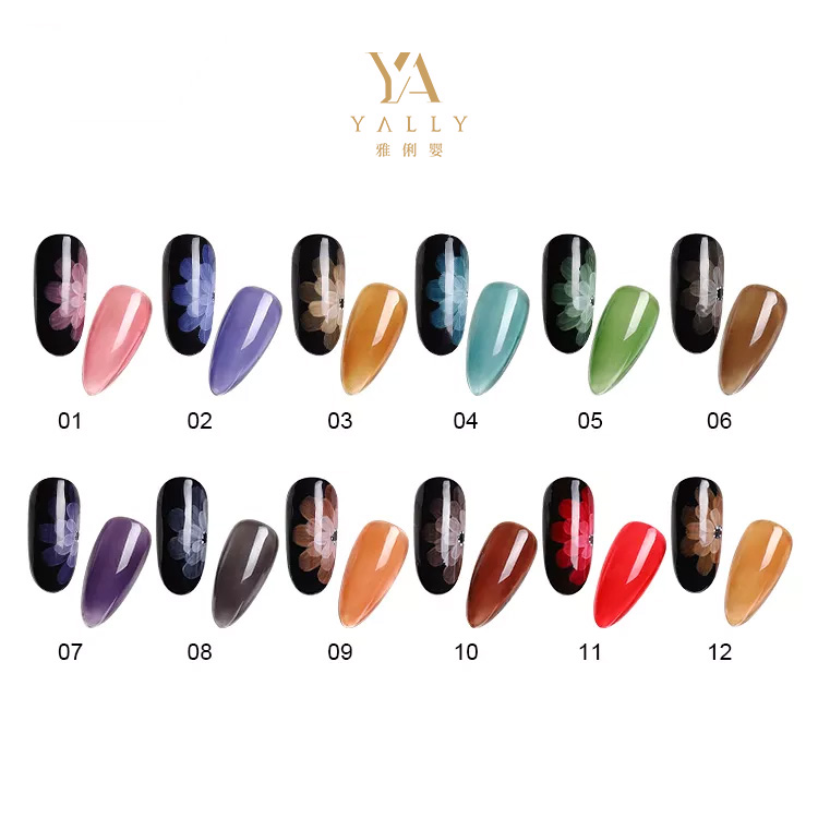 Guangzhou Yalybaby Technology Company Ltd. Jelly Gel Nail Polish Sheer Crystal Transparent Gel Polish Set Fall Winter Manicure Kit