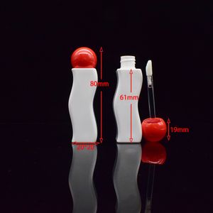 Colored wave lip gloss tube  lip glaze tube packaging material