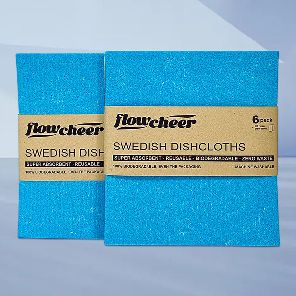 Eco Friendly Dishcloth Cellulose Cotton Dish Sponge Cleaning Cloth Sweden Dish cloths