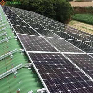 Commercial roof solar mounting structure