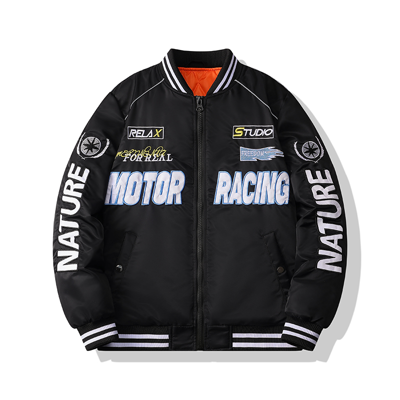 Shishi City Pinxun Clothing Co., Ltd. Young men's big pocket sports autumn and winter coat new trend men's clothes on all loose cargo casual spring and autumn jacket