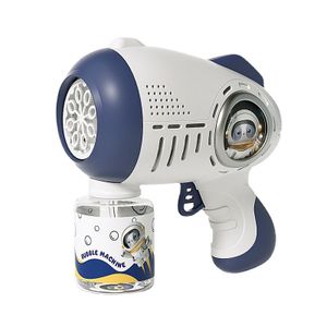 Hot Sell Astronaut 8 Holes No Leakage Electric Bubble Gun For Summer Game Outdoor Activity And Interactive Playing