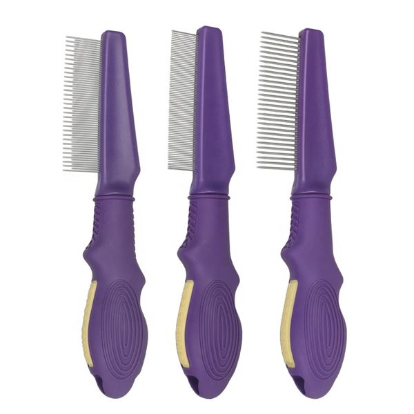 Factory Wholesale Custom Logo Cat Pin Hair Comb Dog Pet Grooming Comb Flea Comb