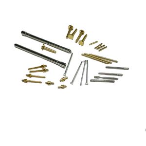 Customized processing of 1mm to 10mm gold-plated silver tin nickel brass medical electronic connector contact pins