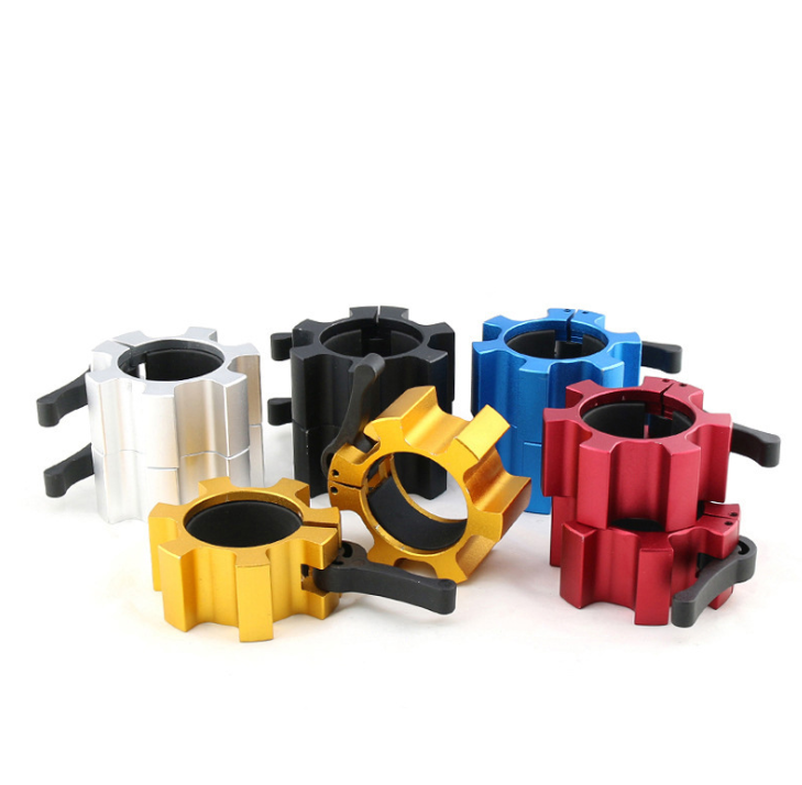 Custom different color competition clamps barbell collars with private label