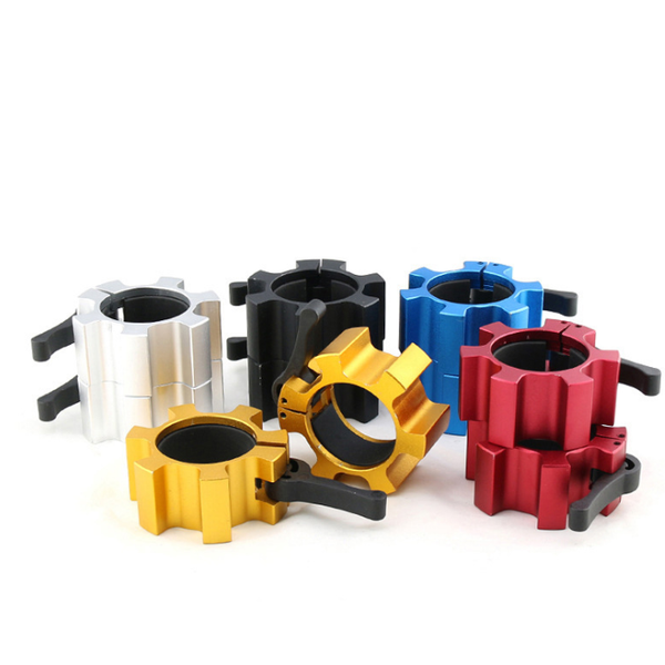 Custom different color competition clamps barbell collars with private label
