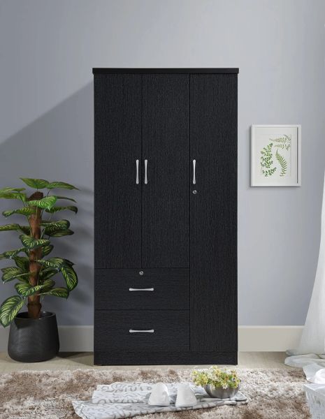 Wholesale MDF PB Modern Design Bedroom Furniture Armoire Organizer Wooden Wardrobe Closet for Home Hotel
