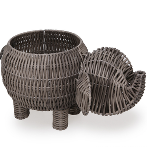 PE Rope Elephant Hand Woven Baskets For Storage For Kids