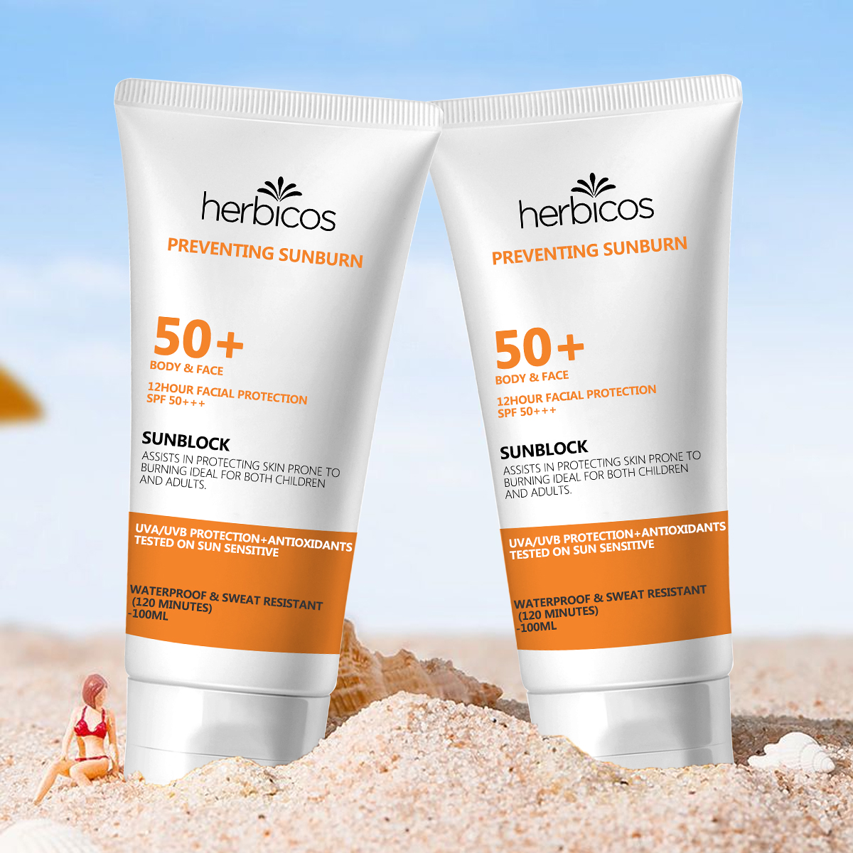 Private label Korean Spf50 Pa++++ Sunscreen Organic Solar Blocker For The Face