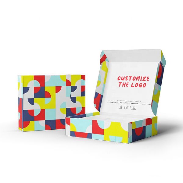 Foldable Underwear Clothing Cardboard Corrugated Colored Printing Shipping Mailer Paper Packing Mailing Gift Box